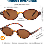 ÉÌƷͼƬ 12 | B0GV61HCD9 | FEISEDY Retro Oval Sunglasses for Women Small 90s Y2K UV Protection B1584