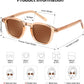 商品图片 18 | B0FHKKRN89 | FEISEDY Retro Square Sunglasses Women Men Vintage Trendy Shades UV400 Protection B0306