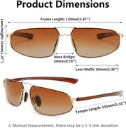 ÉÌƷͼƬ 31 | B0D22TVRVN | FEISEDY Vintage Sunglasses Men Polarized, Aviator Metal Frame Lightweight, Driving Fishing Running B0057