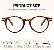 ÉÌƷͼƬ 27 | B0HC6D93TL | FEISEDY Stylish Round Blue Light Blocking Glasses for Women Men B0469