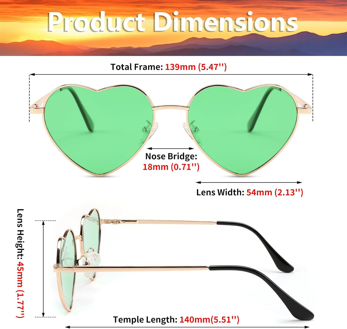 ÉÌƷͼƬ 18 | B0BP6HX1R6 | FEISEDY Polarized Heart Sunglasses Women Men Metal Frame Cute Lovely Glasses UV400 Protection B2375