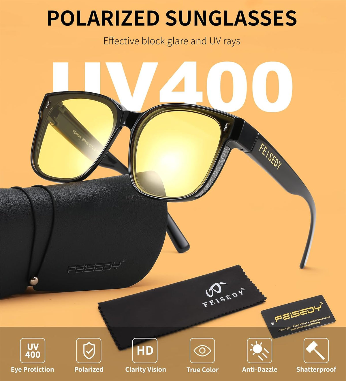 ÉÌƷͼƬ 12 | B0DS5D4WB4 | FEISEDY Sunglasses That Fit Over Glasses for Women Men UV400 B0269
