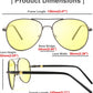 商品图片 3 | B08GCRH9HB | FEISEDY Aviator Polarized Night Driving Sunglasses Anti Glare Yellow Lens B2668