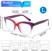 ÉÌƷͼƬ 3 | B0CNGMZZZX | FEISEDY Retro Square Reading Glasses Anti Glare Digital Blue Light Blocking Eyestrain for Women Reader B0058