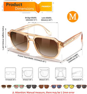ÉÌƷͼƬ 8 | B0DSH2BVX5 | FEISEDY Polarized Aviator Sunglasses Men Women, Retro 70s Style Design - UV400 Protection, Driving & Daily Wear B0203