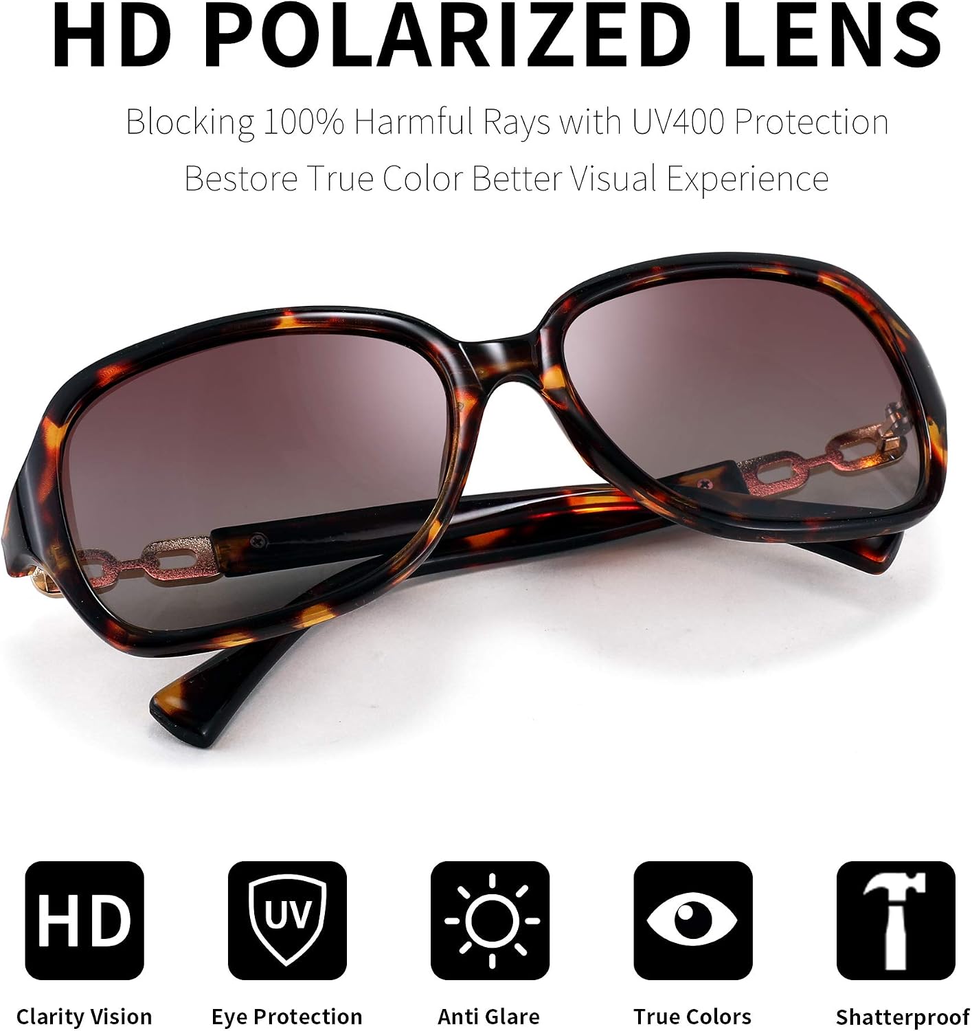 商品图片 22 | B08LPZDDKZ | FEISEDY Womens Polarized Sunglasses Square Wraparound Shades UV400 Mirrored Trendy Sun Glasses for Women B2526