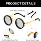 商品图片 31 | B0FK1DDVSV | FEISEDY Adjustable Sunglasses Polarized Men, Round Metal ND Filter B1400