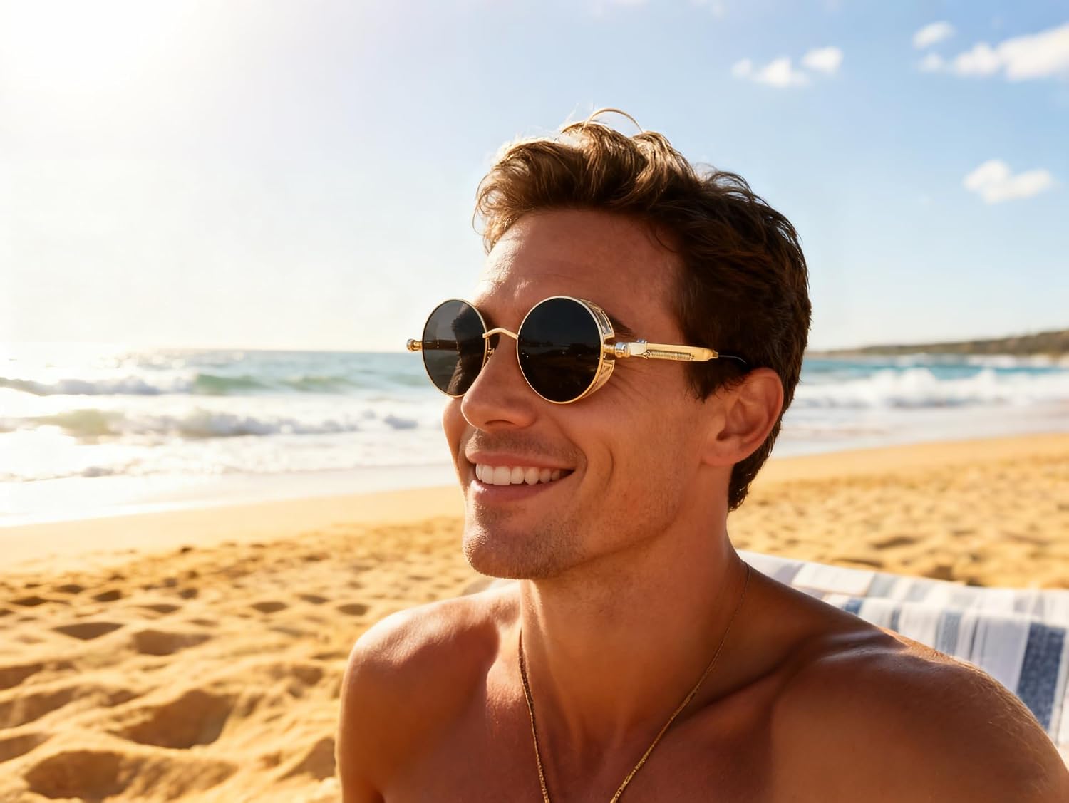 商品图片 78 | B06XY36GDW | FEISEDY Retro Gothic Steampunk Sunglasses For Men Women