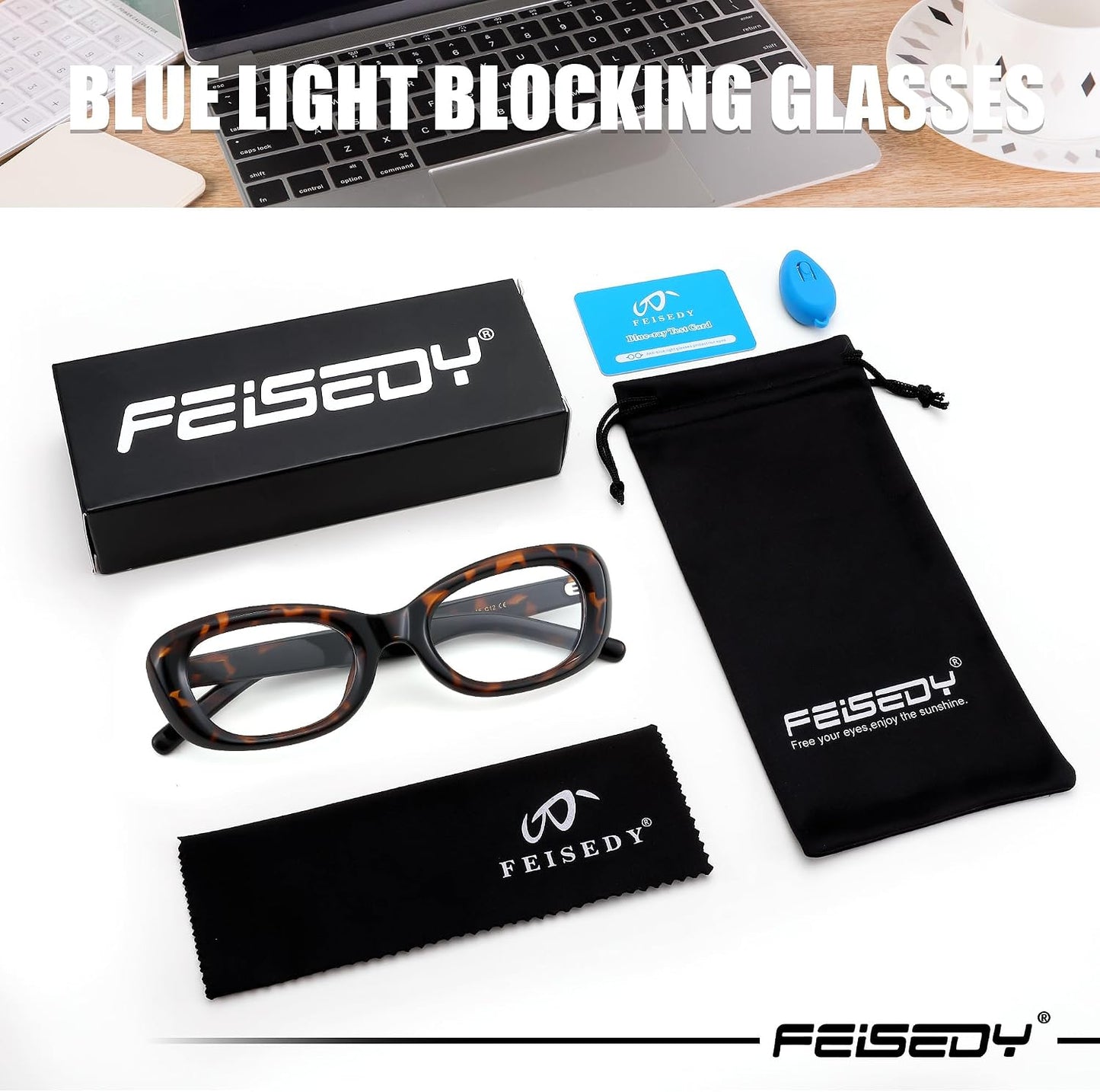 商品图片 25 | B0DD6M5F2B | FEISEDY Retro Oval Blue Light Blocking Glasses for Women Nerd Fake Glasses Y2k Small Eyewear Frame B0229