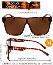 ÉÌƷͼƬ 29 | B0B2836HD6 | FEISEDY Sunglasses for Women Men, Fashion Mirrored Single Lens Shades
