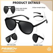 ÉÌƷͼƬ 9 | B0GFN2HDQ8 | FEISEDY Polarized Aviator Sunglasses for Men Women Trendy Sports B0324