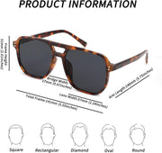 ÉÌƷͼƬ 88 | B0B3XKHTR1 | FEISEDY Retro Square Aviator Sunglasses Women Men 70s Vintage Trendy Plastic Frame Sun Glasses B2835
