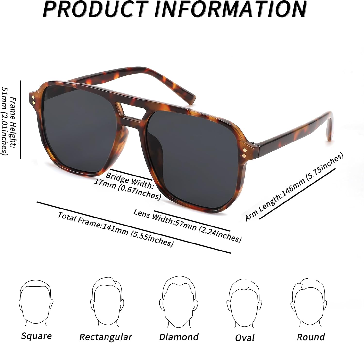 商品图片 94 | B09J8999GR | FEISEDY Retro Square Aviator Sunglasses Women Men 70s Vintage Trendy Plastic Frame Sun Glasses B2835
