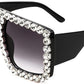 商品图片 16 | B09YHJ846J | FEISEDY Square Diamond Sunglasses for Women Retro Fashion Shiny Rhinestone Sun Glasses B2916