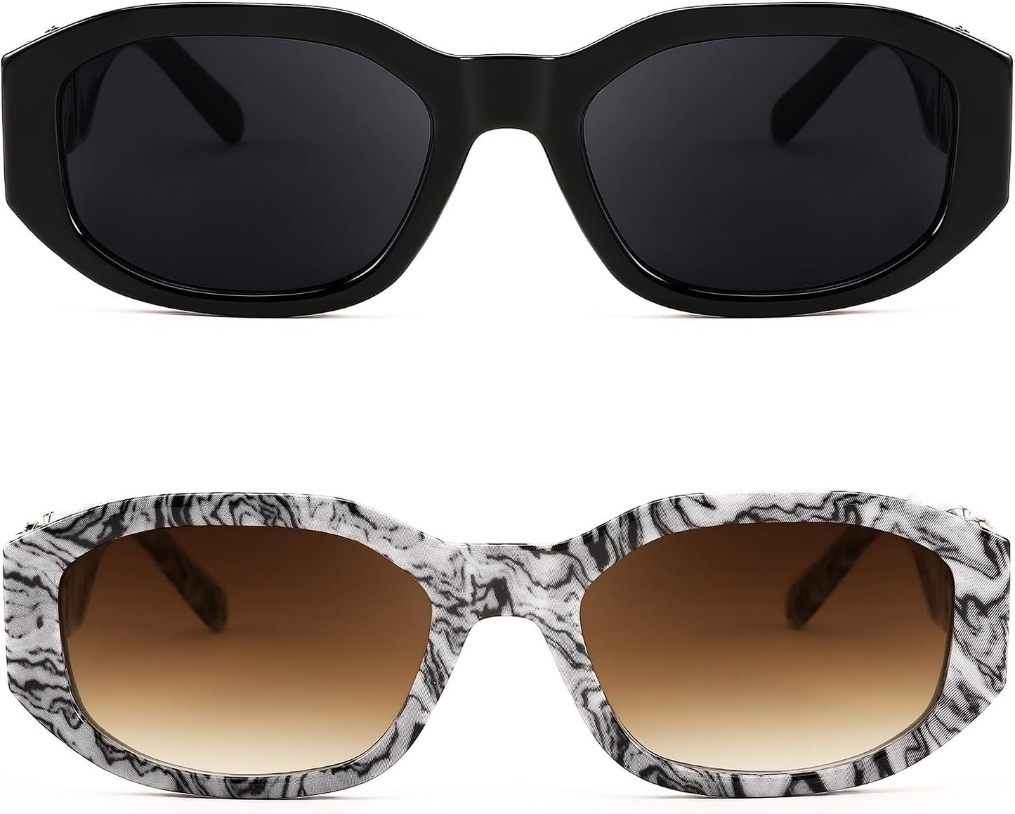 商品图片 47 | B0B5V7T75J | FEISEDY Retro Trendy Rectangle Sunglasses Women Men Narrow Shades B2322