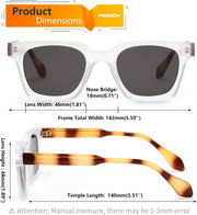 ÉÌƷͼƬ 33 | B0D7CC769X | FEISEDY Retro Square Sunglasses Women Men Trendy Rectangle Thick Frame Shades Classic Designer Sun Glasses B0198