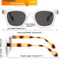 商品图片 33 | B0D7CC769X | FEISEDY Retro Square Sunglasses Women Men Trendy Rectangle Thick Frame Shades Classic Designer Sun Glasses B0198