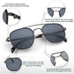 商品图片 24 | B0B38ZHMJL | FEISEDY Sunglasses Aviator Men Women 70s Sun Glasses Square Frame UV400 Protection B2953