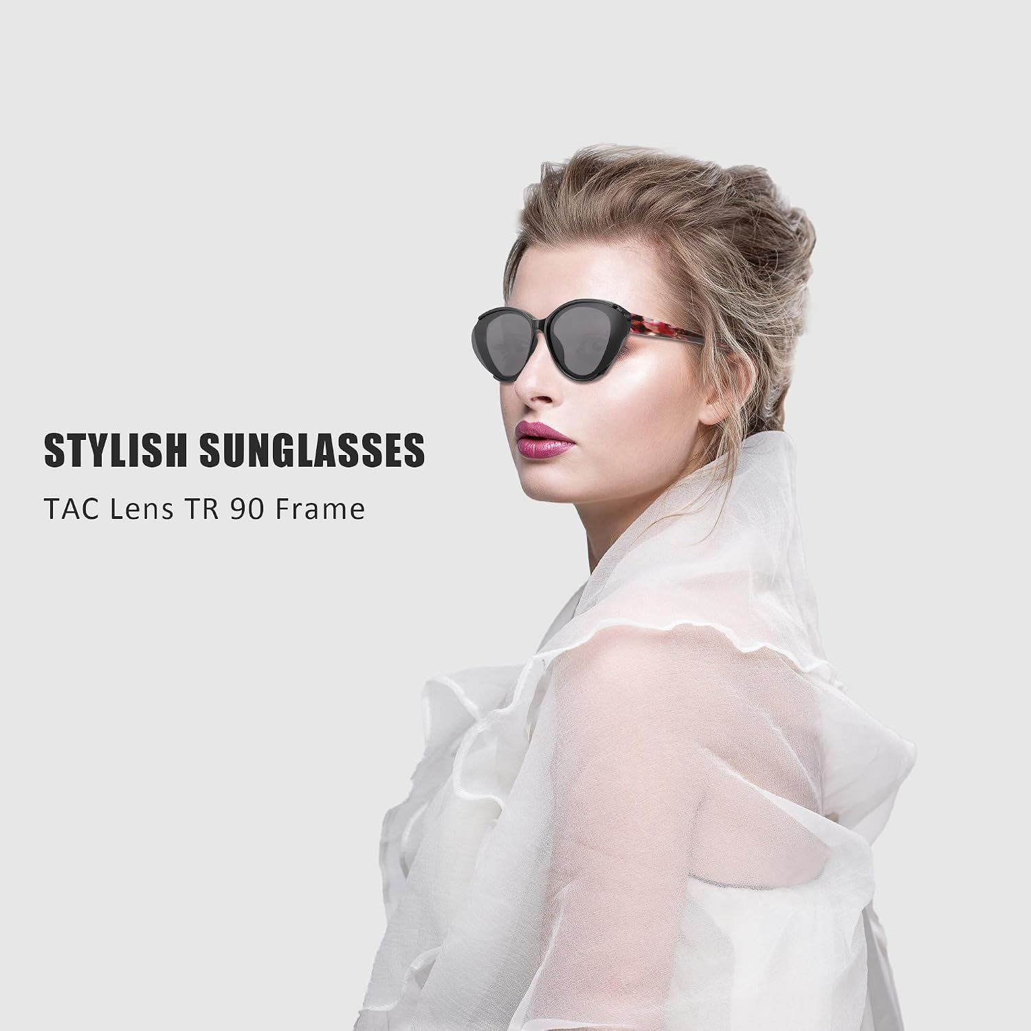 商品图片 16 | B0D6YJVTMS | FEISEDY Retro Polarized Cat Eye Sunglasses Women Trendy Mirrored Classic Designer Sunglasses UV Protection B0197