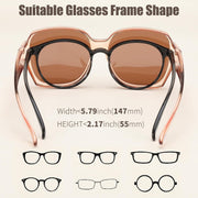 ÉÌƷͼƬ 19 | B0CPJ88KXS | FEISEDY Fit Over Glasses Sunglasses Polarized for Women Sunglasses Over Prescription Glasses Oversized UV Protection B1114
