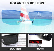 ÉÌƷͼƬ 6 | B08NWWZK7V | FEISEDY Polarized Sunglasses Rectangular Metal Ultra Lightweight Men's Sunglasses B2704