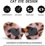 ÉÌƷͼƬ 43 | B09PN9V5N6 | FEISEDY Sunglasses Women Plush Fuzzy Soft Velvet Party Masquerade B2877