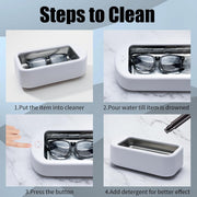 商品图片 5 | B0CRKS8WBB | Ultrasonic Jewelry Cleaner Machine 22OZ Glasses Cleaner, Household 48Khz Sonic Cleaner with 2 Timer Modes, for Glasses, Rings, Watch, Jewelry, Silver