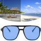 商品图片 106 | B09J8999GR | FEISEDY Retro Square Aviator Sunglasses Women Men 70s Vintage Trendy Plastic Frame Sun Glasses B2835