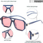 商品图片 10 | B09YTJ4FQZ | FEISEDY Vintage Square 70s Flat Aviator Sunglasses Women Men Classic Retro Stylish Frame UV400 Sunglasses B2622