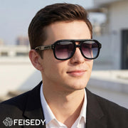 ÉÌƷͼƬ 83 | B09KV1MSHN | FEISEDY Aviator Sunglasses For Women Men Square Chunky Trendy Eyewear B2846