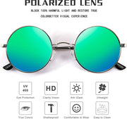ÉÌƷͼƬ 5 | B08HRQJKLS | FEISEDY Steampunk Sunglasses Retro Round Polarized Women Men Metal Glasses B2528