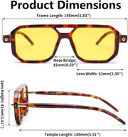 ÉÌƷͼƬ 178 | B09YTJ4FQZ | FEISEDY Vintage Square 70s Flat Aviator Sunglasses Women Men Classic Retro Stylish Frame UV400 Sunglasses B2622