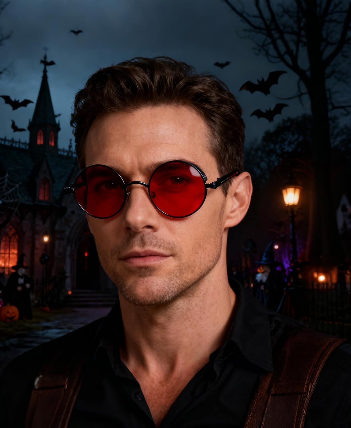 商品图片 86 | B06XY36GDW | FEISEDY Retro Gothic Steampunk Sunglasses For Men Women