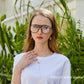 商品图片 39 | B0C6ZZXZ3F | FEISEDY Blue Light Glasses for Women Men Oversized Pilot Lightweight B2866