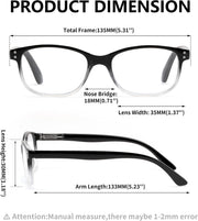 ÉÌƷͼƬ 13 | B0F7HQL9ND | FEISEDY 6/5 Pack Classic Reading Glasses Rectangular Readers B0297
