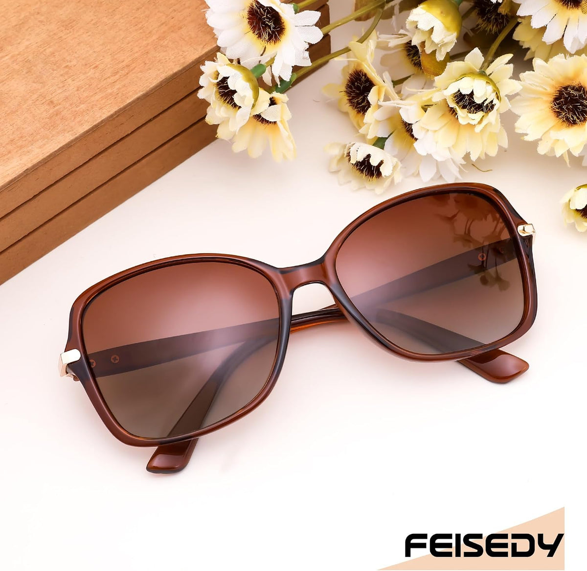 ÉÌƷͼƬ 38 | B09KC567VY | FEISEDY Womens Polarized Sunglasses UV400 Anti Glare Fashion Shades