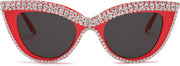 ÉÌƷͼƬ 18 | B0BZ7YMM4F | FEISEDY Oversized Women Cat Eye Rhinestone Sunglasses Costume Party B2360