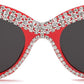 商品图片 18 | B0BZ7YMM4F | FEISEDY Oversized Women Cat Eye Rhinestone Sunglasses Costume Party B2360