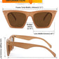 商品图片 22 | B0C5378735 | FEISEDY Vintage Square Cat Eye Sunglasses Women Trendy Cateye Sunglasses B2473