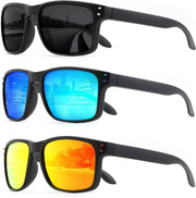 3pack-black+blue+red / 54 Millimeters | B0F8HG81YS | FEISEDY Polarized Sunglasses for Men Women Sports Driving Fishing Hiking Glasses UV400 Protection B0080