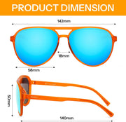 ÉÌƷͼƬ 24 | B0GVSV8P8S | FEISEDY Polarized Aviator Sunglasses for Men Women Trendy Sports TR90 B0378