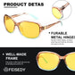 商品图片 92 | B081YY5RM3 | FEISEDY Classic Womens Night Glasses Driving Anti Glare Wrap Around Yellow Sunglasses B2548