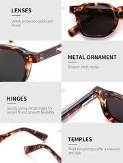 ÉÌƷͼƬ 9 | B0H83DD892 | FEISEDY Retro Thick Polarized Square Sunglasses for Women Men B0458