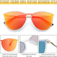 商品图片 21 | B0DGCPG41T | FEISEDY Sunglasses for Women Men Retro Round Cateye Designer Cute Mirrored UV Protection Lens B0210