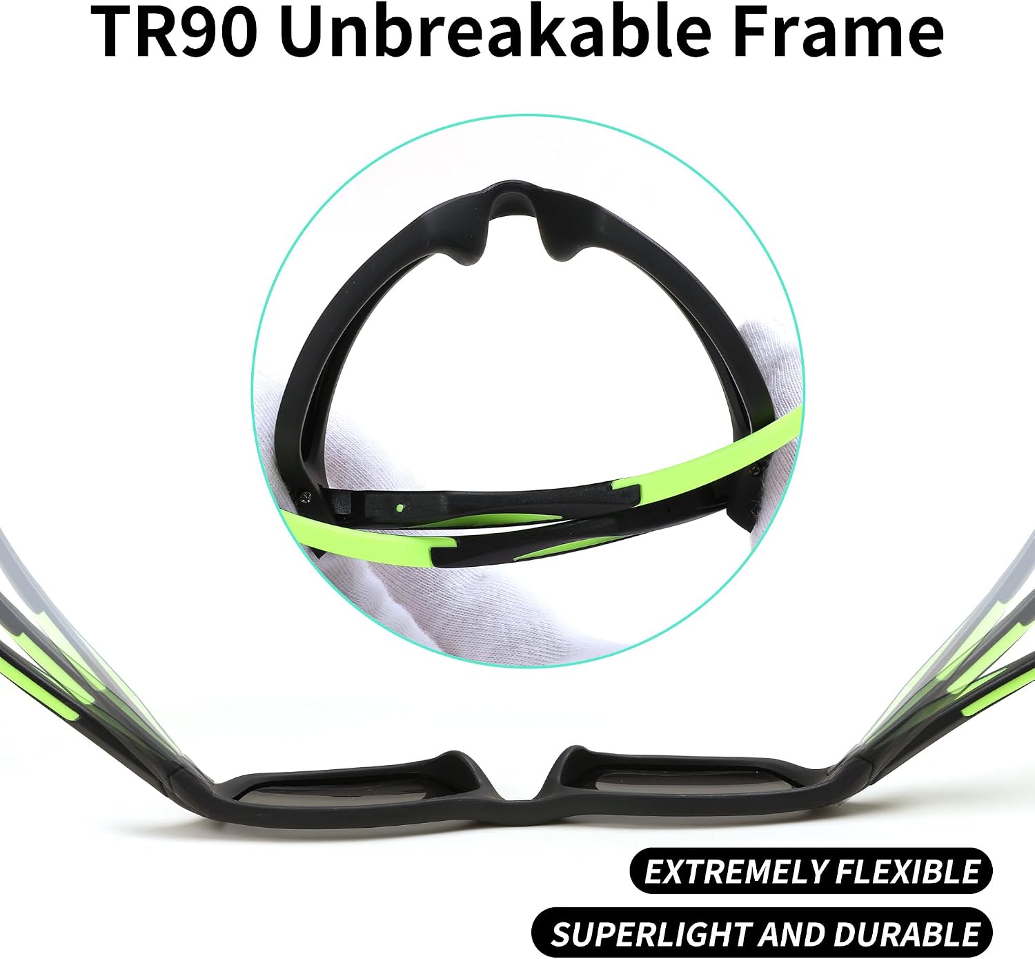 商品图片 3 | B0D1GDXPL3 | FEISEDY Kids Polarized Sunglasses TR90 Sports Cycling Glasses UV400 for Boys Girls Age 3-10 B0160