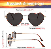 ÉÌƷͼƬ 56 | B0BP6HX1R6 | FEISEDY Polarized Heart Sunglasses Women Men Metal Frame Cute Lovely Glasses UV400 Protection B2375