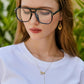 商品图片 86 | B0C6ZZXZ3F | FEISEDY Blue Light Glasses for Women Men Oversized Pilot Lightweight B2866