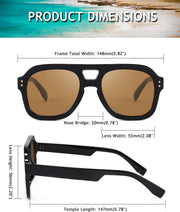 ÉÌƷͼƬ 70 | B09KV1MSHN | FEISEDY Aviator Sunglasses For Women Men Square Chunky Trendy Eyewear B2846
