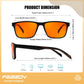 商品图片 7 | B0DJM9D9KM | FEISEDY Blue Light Glasses for Better Sleep Amber Computer Gaming TV Anti Eyestrain Glasses with Spring Hinge B0249