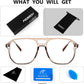 商品图片 77 | B0C6ZZXZ3F | FEISEDY Blue Light Glasses for Women Men Oversized Pilot Lightweight B2866